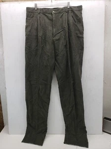 PANTALONE UOMO ASHWORTH NUOVO CON ETICHETTE, TAGLIA: 38 X 35 orlo grezzo oliva - Foto 1 di 15