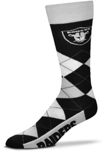 Las Vegas Raiders Football Argyle Lineup Deuce Crew Socks - Picture 1 of 1