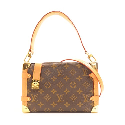 LOUIS VUITTON（LV） Borsa a tracolla Louis Vuitton LV GHW baule laterale M46358 monogramma marrone