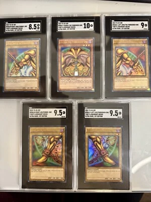 yugioh Exodia The Forbidden One (5 Card Set) YGLD Holo SGC 10-8.5 Rated - Image 1 of 4