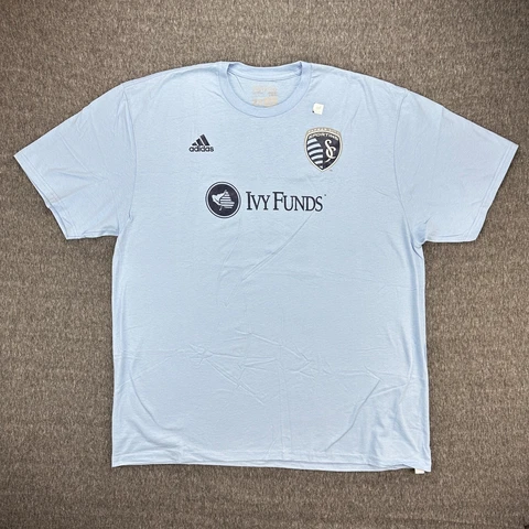 Adidas Dom Dwyer Kansas City Jersey Shirt Adult XXL 2XL Blue Short Sleeve Soccer Cover