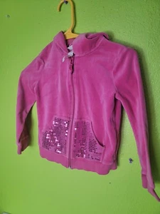 Youth Girls Pink Sweatshirt Circo Brand Hoodie Full Zip Size Small 6 - Picture 1 of 5