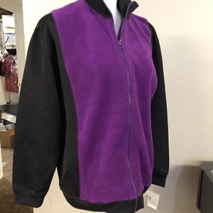 Neu Liz Claiborne Velours und Nylon Reißverschluss Laufjacke/Shirt Damen @ #26 - Bild 1 von 12