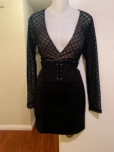 Black Dress Medium Size - Picture 1 of 3