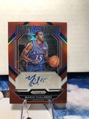 2023 Prizm Draft Picks #LS-MCH Mario Chalmers Red Prizm Auto /149 - Image 1 of 2