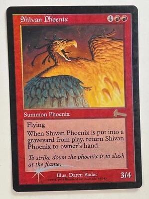 MTG SHIVAN PHOENIX (Foil) Urza's Legacy (OldManMTG 002-956) - Image 1 of 3