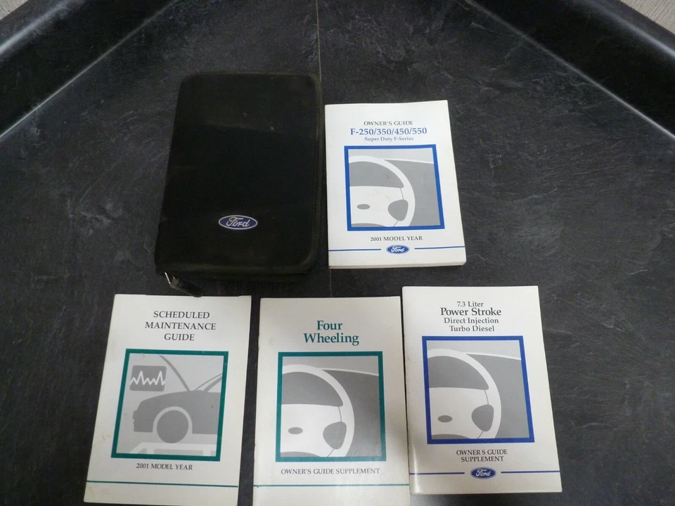 2001 Ford F-350 Super Duty Diesel Truck Owner Manual Set XL XLT Lariat 7.3L - Image 1 of 1
