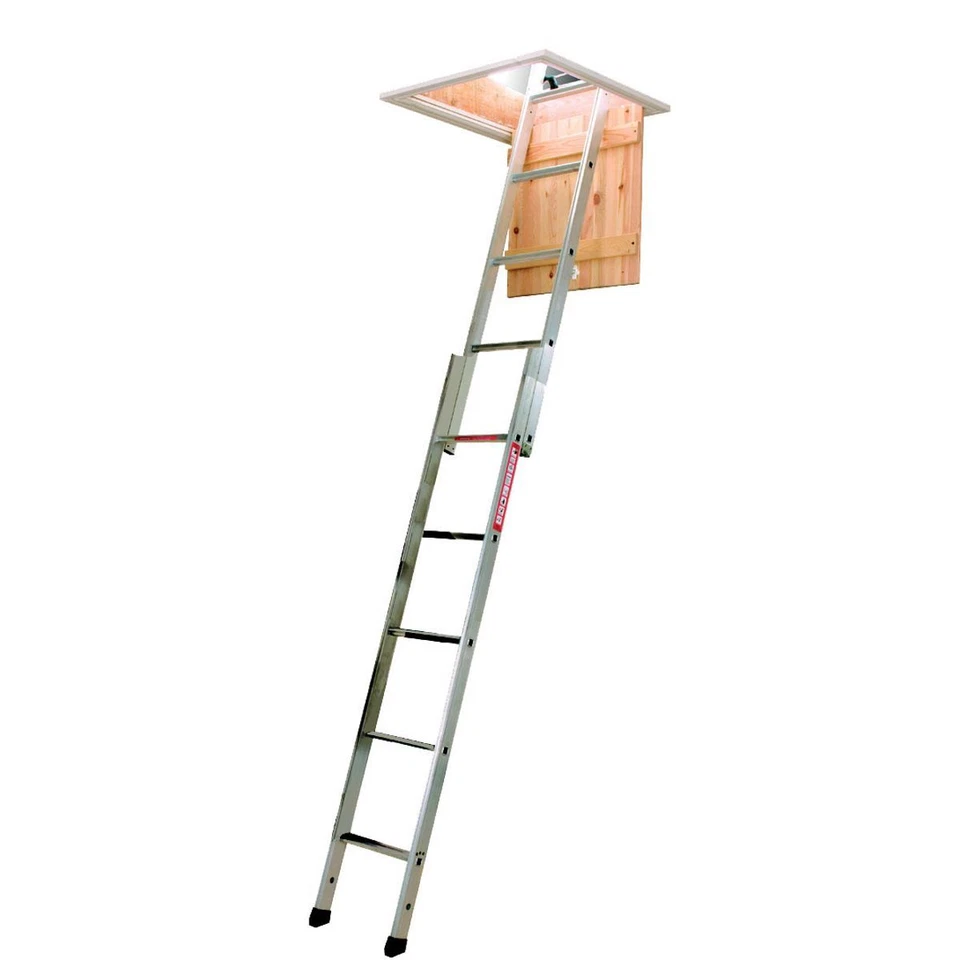 Werner Spacemaker 2 Section Aluminium Sliding Loft Ladder 302340 Sliding Loft