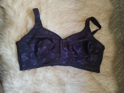 Sujetador Leading Lady 5213 Luxe Floral Encaje Cierre Frontal Copa Suave Azul Talla 44C Foto 1 de 4