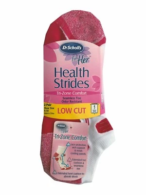 Dr. Scholl's Women's Health Strides Tri-Zone Comfort LOW CUT Socks"Seamless Toe" - Image 1 of 4