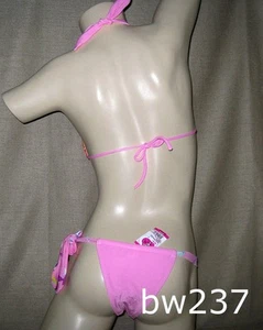 Sexy ROSA PASTEL ESTAMPADO Bikini Brasileño Traje de Baño Traje de Baño Nuevo con Etiquetas X-Pequeño, Pequeño - Imagen 1 de 5