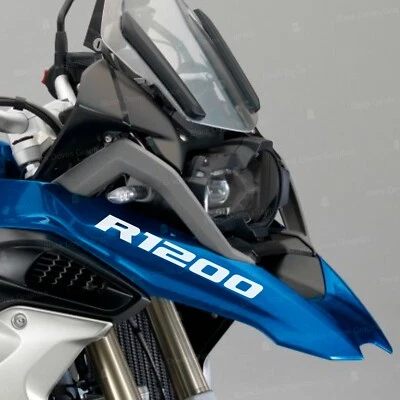 BLACK DOVES GRAPHICS n.2 Adesivi Bianco Becco Anteriore compatibili con BMW R1200 GS Adventure