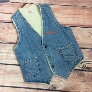 Chaleco Denim Levis Para Hombre Naranja Tab Hecho en EE. UU. Talla Mediana Único - Imagen 1 de 9