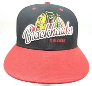 '47 Marca Chicago Blackhawks Negro NHL Snapback Sombrero Logo Sombrero 47 Marca - Imagen 1 de 11
