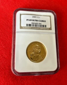 2005 S SACAGAWEA DOLLAR NGC PF 69 ULTRA CAMEO - Bild 1 von 2