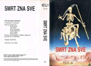 FIVE BLOODY GRAVES (1969) ROBERT DIX - SCOTT BRADY - AL ADAMSON  YUGOSLAVIAN VHS - Bild 1 von 1