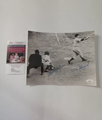 Tommy Henrich & Mickey Owen Autographed 8x10 Photography JSA -1 # - Image 1 of 4