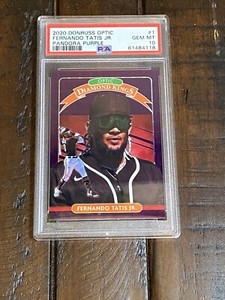 2020 Donruss Optic Fernando Tatis Jr. Pandora Purple /99 PSA 10 #1 Diamond Kings