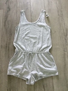 GAP “Easy Comfort” Grey One Piece Tank Romper. Size Large. Orig. $29.99. NEW. - Picture 1 of 7