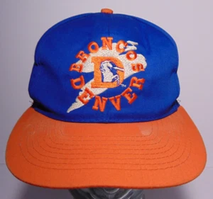 1990s Old Vintage Denver Broncos NFL Football Snapback Hat Cap Drew Pearson - Picture 1 of 12