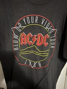 AC DC Blow Up Your Video Vintage T-Shirt - offiziell lizenziert - neu ohne Etikett 3XLT XXXLT - Bild 1 von 2