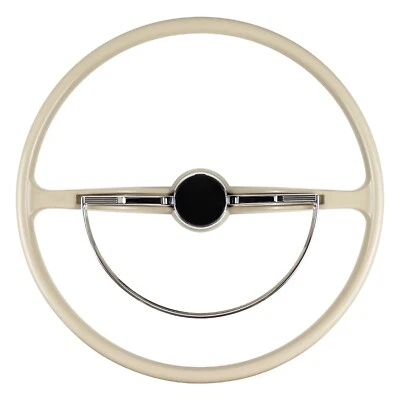 LOSCHEN Banjo Style White Steering Wheel For 1953 - 1967 Volkswagon Beetle - Image 1 of 4