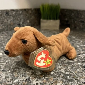 Ty Beanie Babies Weenie der Dackel Hundespielzeug 1995 Stil 4013 wird nicht mehr hergestellt - Bild 1 von 9