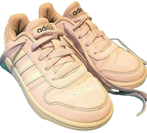 SCARPE DA GINNASTICA ADIDAS HOOPS 2.0 VIOLA CORTE BAMBINI TAGLIA UK 12 EU 30.5 (RAGAZZO RAGAZZA) EG9075