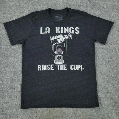Los Angeles Kings Shirt Men's Large Black NHL Hockey Logo Graphic Short Sleeve - Image 1 of 4