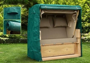 Strandkorb Abdeckhaube grün 3 Breiten wählbar Schutzhaube Schutzhülle Superieur