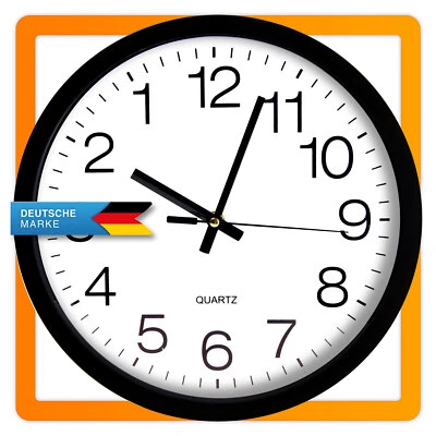 Rückwärts laufende Uhr rückwärtslaufende Wanduhr Rückwärtsuhr XXL 30cm - Bild 1 von 4