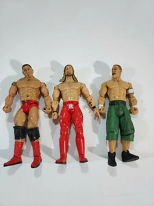 3 action figure Jakks Pacific WWE Wrestling John Cena Batista Edge - Foto 1 di 9