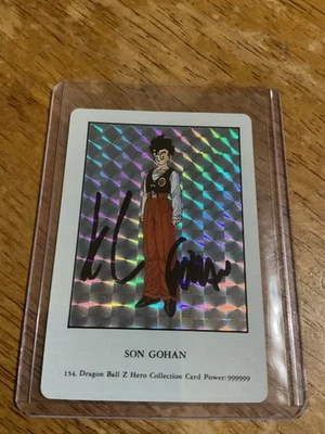 Dragonball Z Son Gohan #154 HOLO Hero Collection TCG 2000 JAPAN KYLE HEBERT AUTO - Image 1 of 2