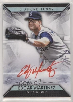 2019 Topps Diamond Icons Red Ink Auto /25 Edgar Martinez #RI-EM Auto HOF - Image 1 of 2