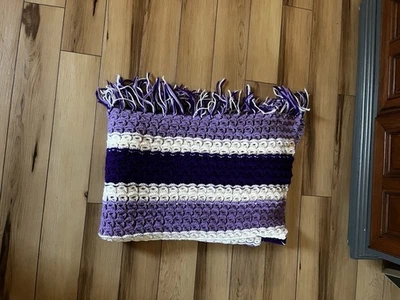 "64x48"" hecho a mano afgano púrpura y blanco" Foto 1 de 4