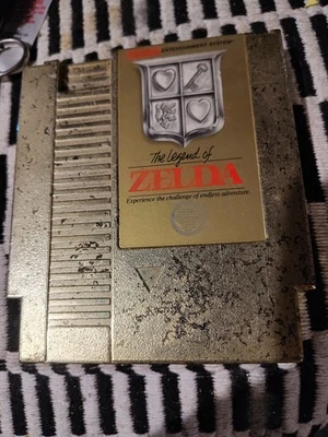 The Legend of Zelda-Gold (Nintendo NES ,1986) Cartridge Only, Tested & Authentic - Image 1 of 3