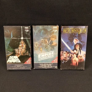 Star Wars VHS Release 1984 Red Label Original Trilogy CBS Fox - Picture 1 of 16