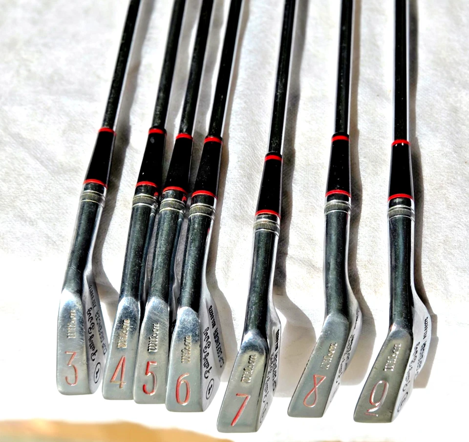 Juego de hierro vintage Wilson Patty Berg Cup Defender 7 piezas diestro acero inoxidable (3i-9i) Foto 1 de 4