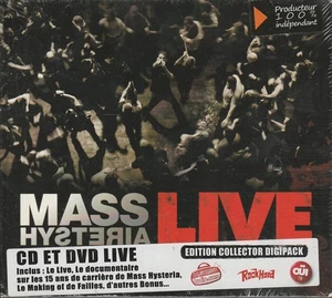 MASS HYSTERIA Live French CD + DVD 2011 Metal Mint - Picture 1 of 2