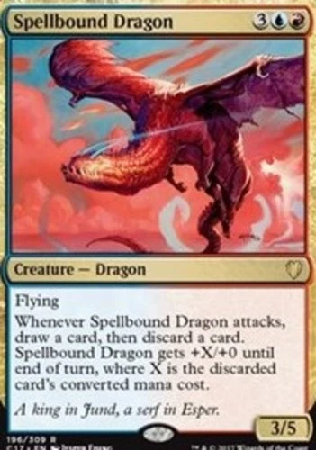 Spellbound Dragon - Commander 2017 #196/309 MTG Magic The Gathering - Image 1 of 1
