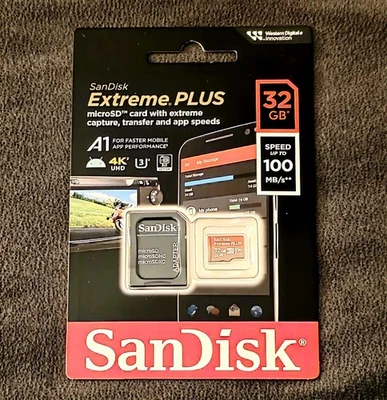 SanDisk Extreme Plus 32GB Micro SD Card  - Image 1 of 2