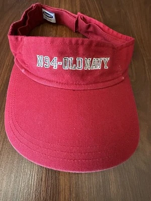 Sombrero para mujer Old Navy Logo N94 correa ajustable bordado visera de sol rojo OS Foto 1 de 3
