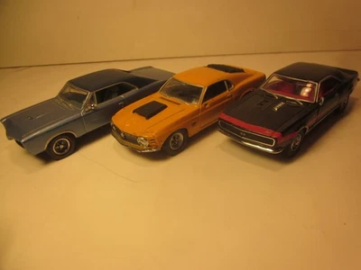 MATCHBOX, MUSCLE CAR, 1/43 DIECAST, LOT/3, GTO, CAMARO, MUSTANG, PARTS/REPAIR - Image 1 of 4