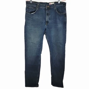 Wrangler Men’s Athletic Fit Jeans 36x32 Blue Denim Stretch Premium Quality - Picture 1 of 9