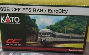Kato N Scale Lemke K11401 SBB CFF FFS RABe II TEE Eurocity EMU 6 Cars Set - Picture 1 of 5