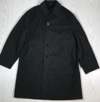 Abrigo de Lana Tallia Uomo Hombre 46 Gris Abrigo Storm System Forrado Diseñador Italia Foto 1 de 4