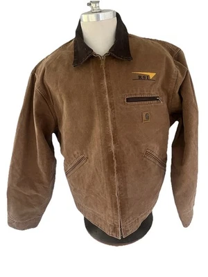 Chaqueta Carhartt Vintage Talla XL Hecha en EE. UU. Hecha en Unión Forrada con Manta Foto 1 de 4