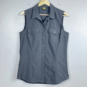 Eddie Bauer Damen ärmelloses graues Departure Travex Free Dry Shirt 0670 Gr. M - Bild 1 von 15