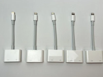 5er Pack Apple A1438 Lightning zu (HDMI + Lightning) Digital AV Adapter Konverter - Bild 1 von 4
