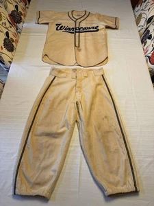Vintage Winneconne WI Baseball Uniform Riverside Garage Chevy Service Station - Picture 1 of 17
